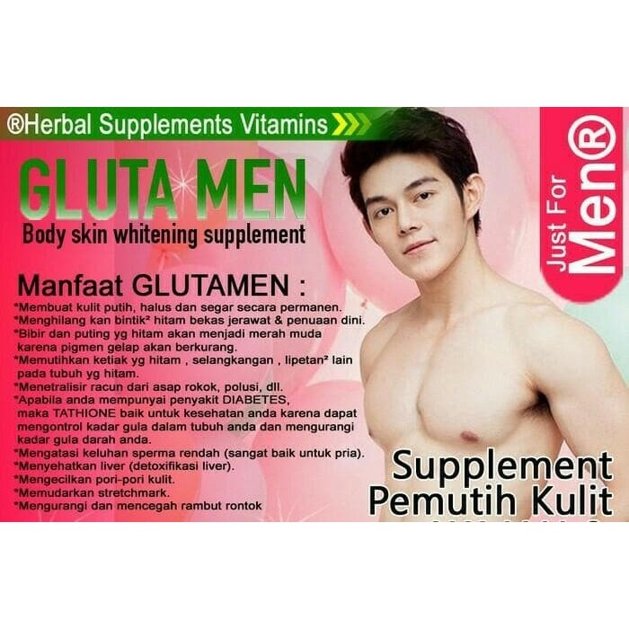 Glutamen Kapsul Pemutih Kulit Tubuh