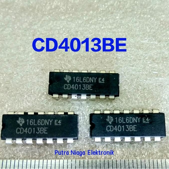 Baru ic CD4013BE Dip 14 pin CD4013 / TC4013 / HEF4013 / HCF4013 putr4n Kualitas Baik