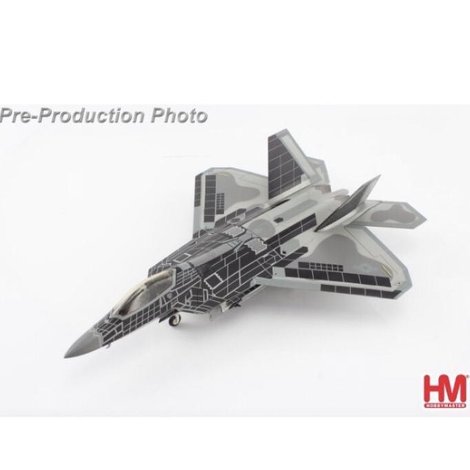 Diecast Pesawat Tempur F-22 Raptor USAF 1/72 By Hobby Master