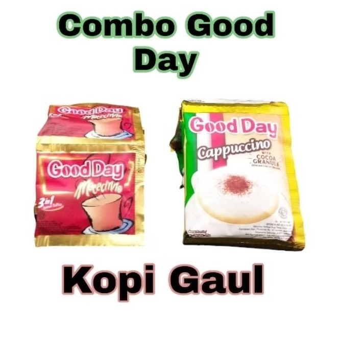 

Paket Combo Good Day Mocacinno 10bungkus + Good Day Cappuccino 10bungkus [Renceng]