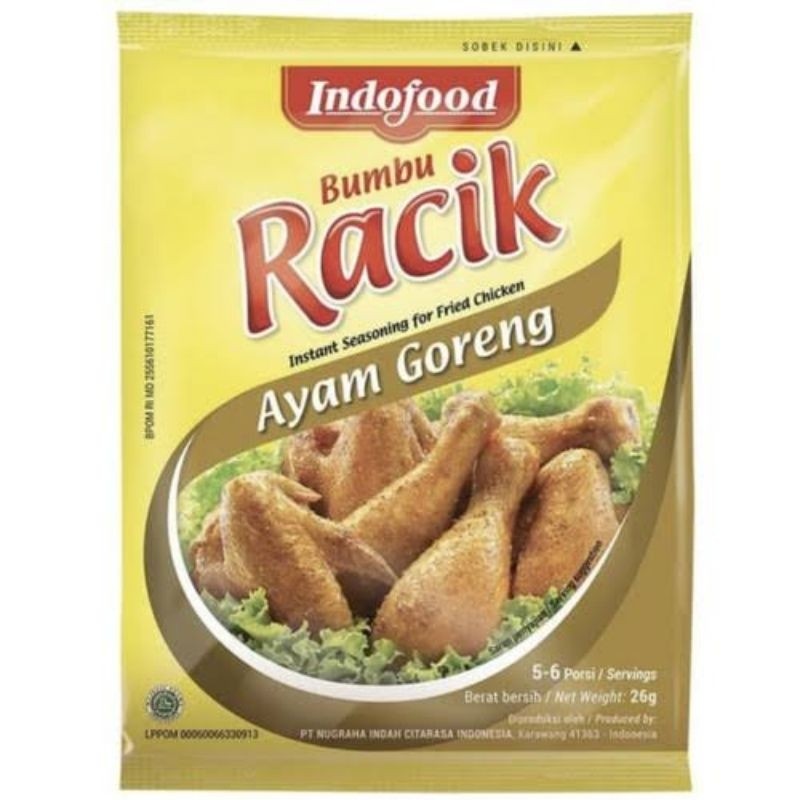 

Indofood Bumbu Racik Ayam Goreng 1 renceng isi 10 bungkus [Renceng]