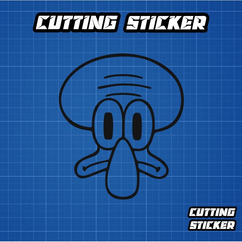 Stiker Squidward Tentacles - spongebob