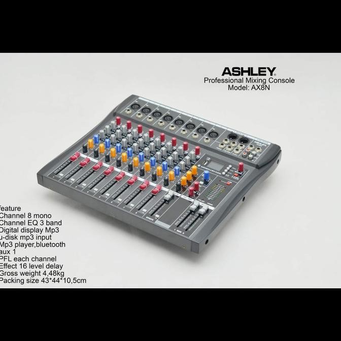 Audio Mixer Ashley Ax8N  Ready