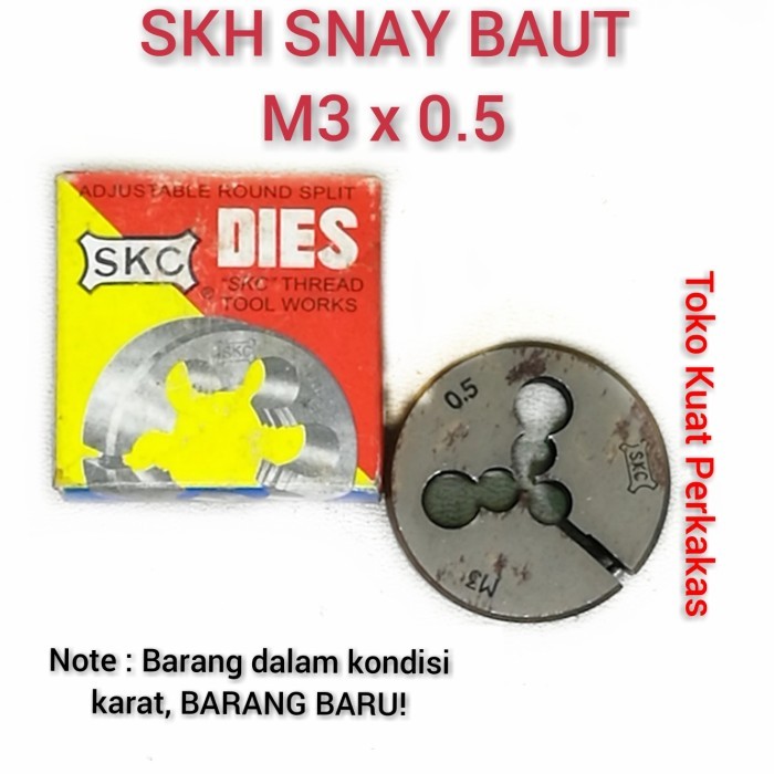 Mata Senai Skc M3 X 0.5 Alat Mata Senai Drat Baut Restock