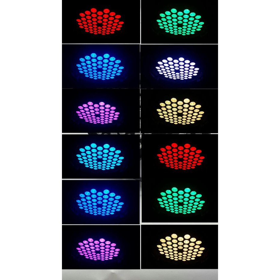 Paket 4 Buah Parled 54X3W Fullcolor Plus Dmx 240 Free Kabel Dmx 26M  Ready