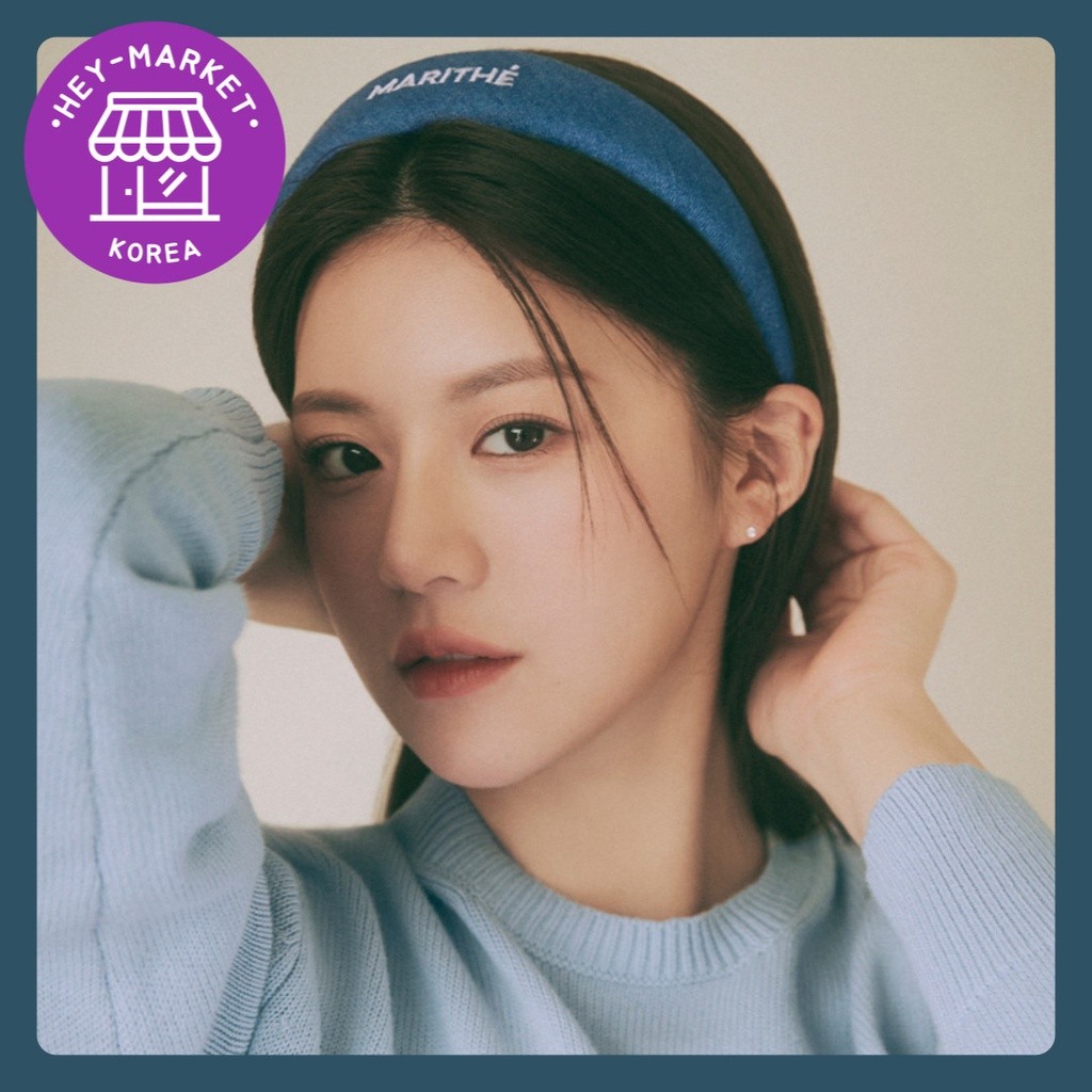 [Marithe Francois Girbaud] ❤️Marithe Denim Logo Karet Rambut Biru❤️ Pilihan Influencer Korea/Ikat Ra