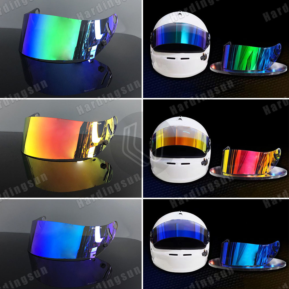 SK6 GP6 Visor Helm untuk Arai GP-6 GP-6S GP-6RC SK-6 PEO SK6 Motor Helm Visor Kacamata Plating Perak