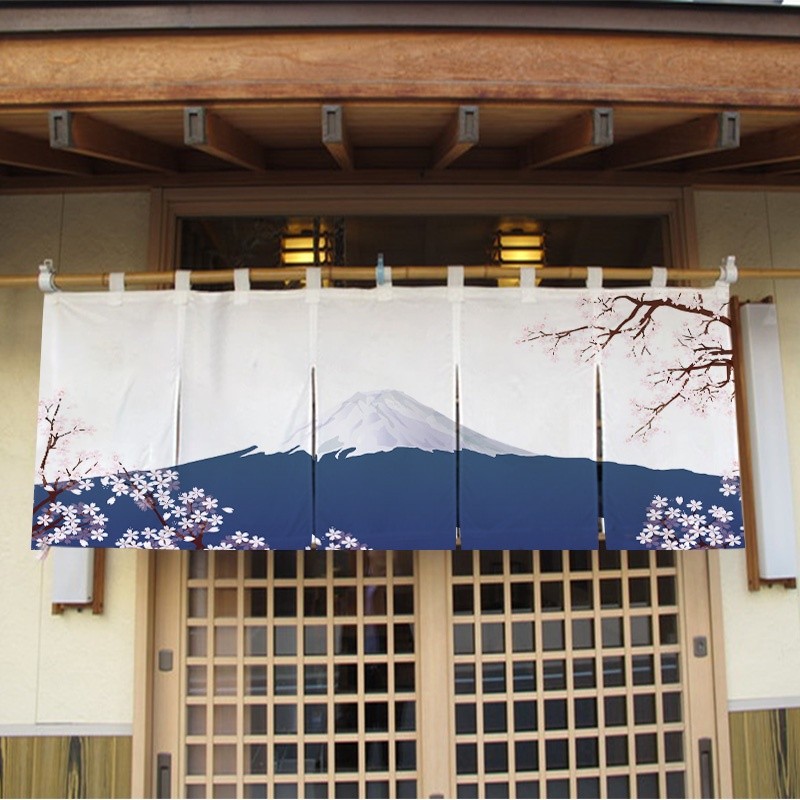 ♕Spanduk Jepang Tirai Jepang Tirai Pintu Jepang Tirai Dapur Restoran Tirai Pintu Tirai Horizontal Ti