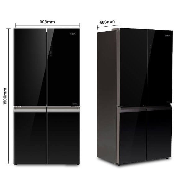 Aqua Kulkas Multidoor Inverter 549L AQRIG645AM(GB) | AQR IG645AM(GB)