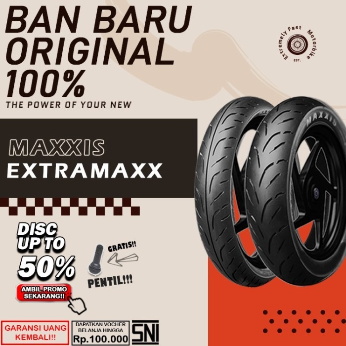 Ban Motor Matic Tubles Maxxis Extramaxx Ring 14 Ban Motor Vario Scoopy Tubles Depan Belakang Ring 14
