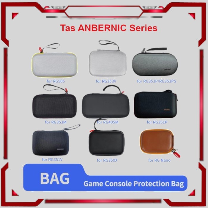 Terlaris ANBERNIC Protective Storage Case Tas ANBERNIC Series RG35XX RG505 RG353V RG405M RG405V SALE