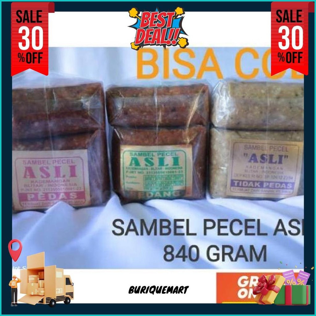 

Sambel Pecel Asli Blitar 840 Gram Murah