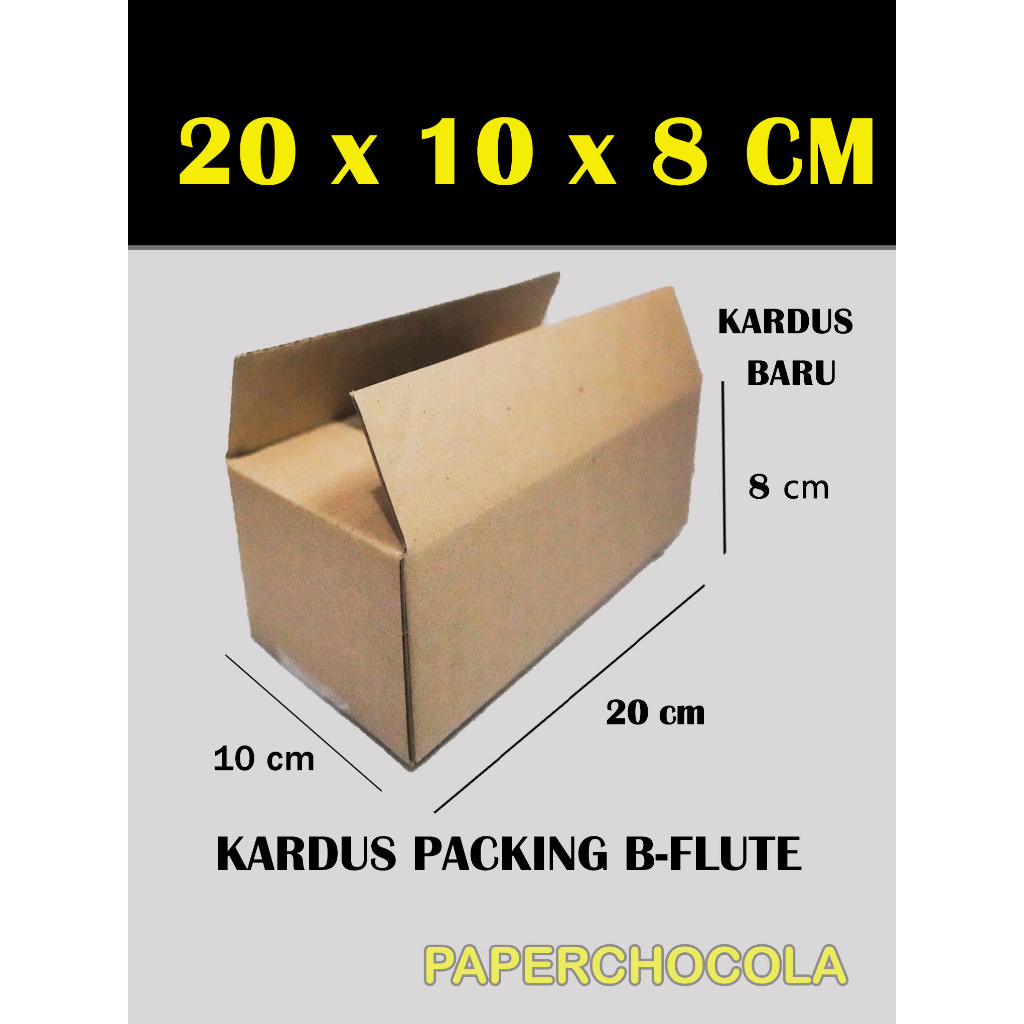 

KARDUS PACKING 20X10X8 cm/PACKING ONLINE/BOX KARTON CORUGATED B-FLUTE