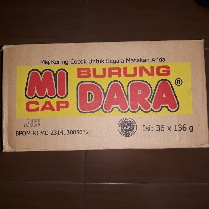 

Mie Burung Dara Keriting (36 Pcs x 136 Gr)