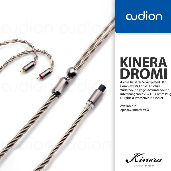 readyyy... kinera dromi 6n occ 4-core silver-plated detachable cable 2pin/mmcx
