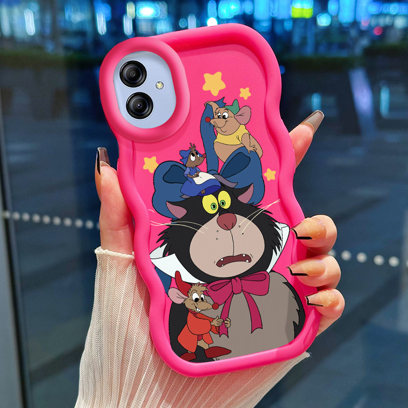 Casing Hp Untuk Samsung A04E Case Casing ponsel kucing hadiah Softcase HP terbuat dari bahan silikon