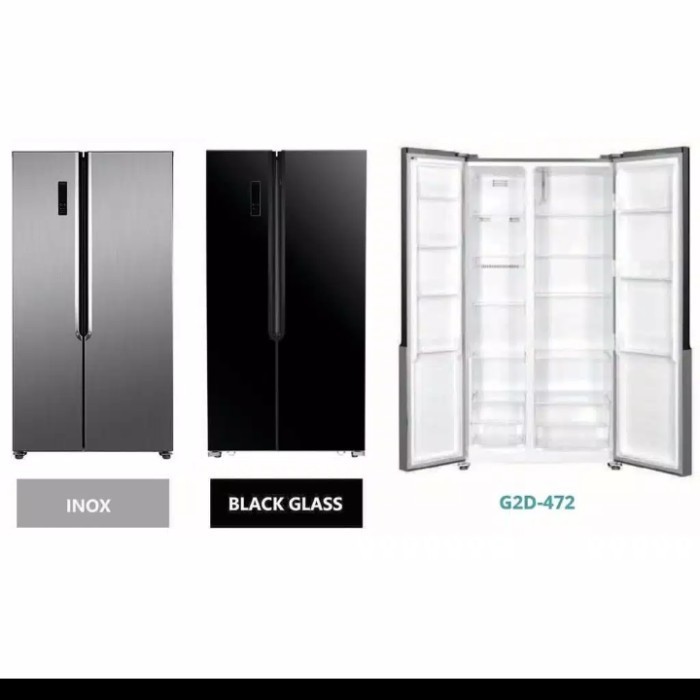 GEA g2d 472 black Kulkas Rumah Tangga