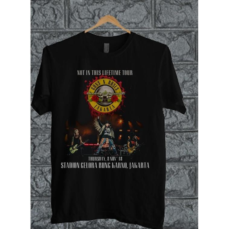 Promo Kaos Guns Roses Gnr T-Shirt Musik Rock Gnr
