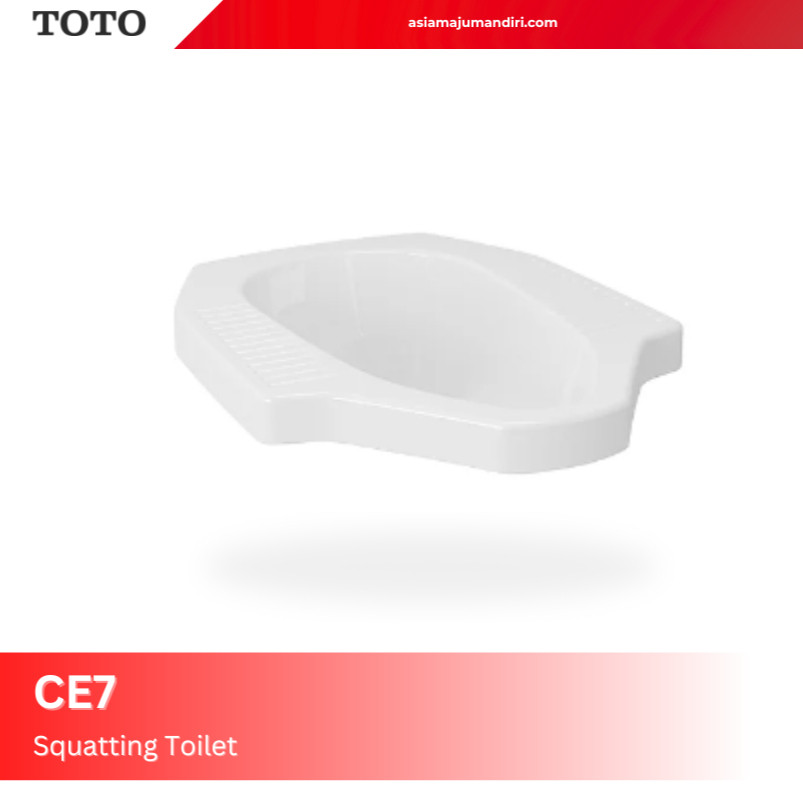 CLOSET JONGKOK - SQUATTING TOILET TOTO CE7W