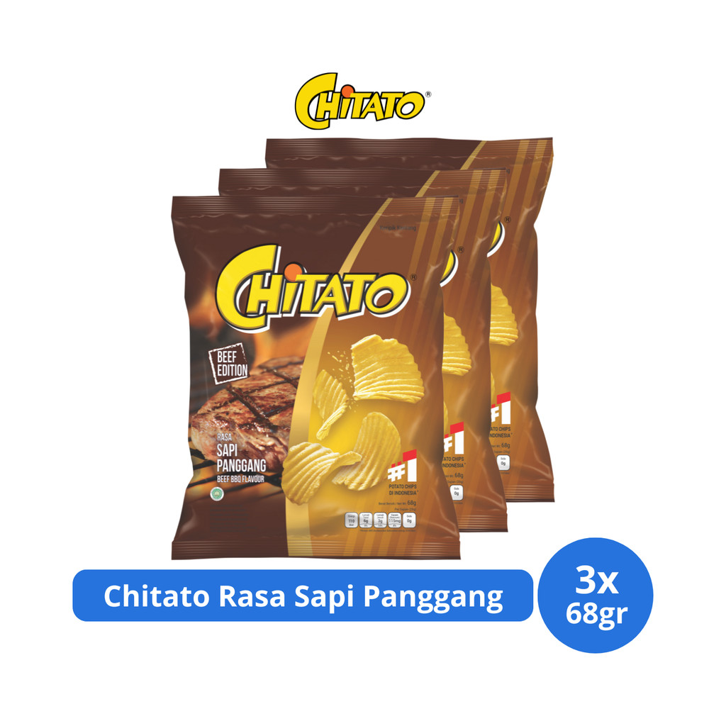 

Chitato Keripik Kentang Rasa Sapi Panggang 68gr x 3 pcs