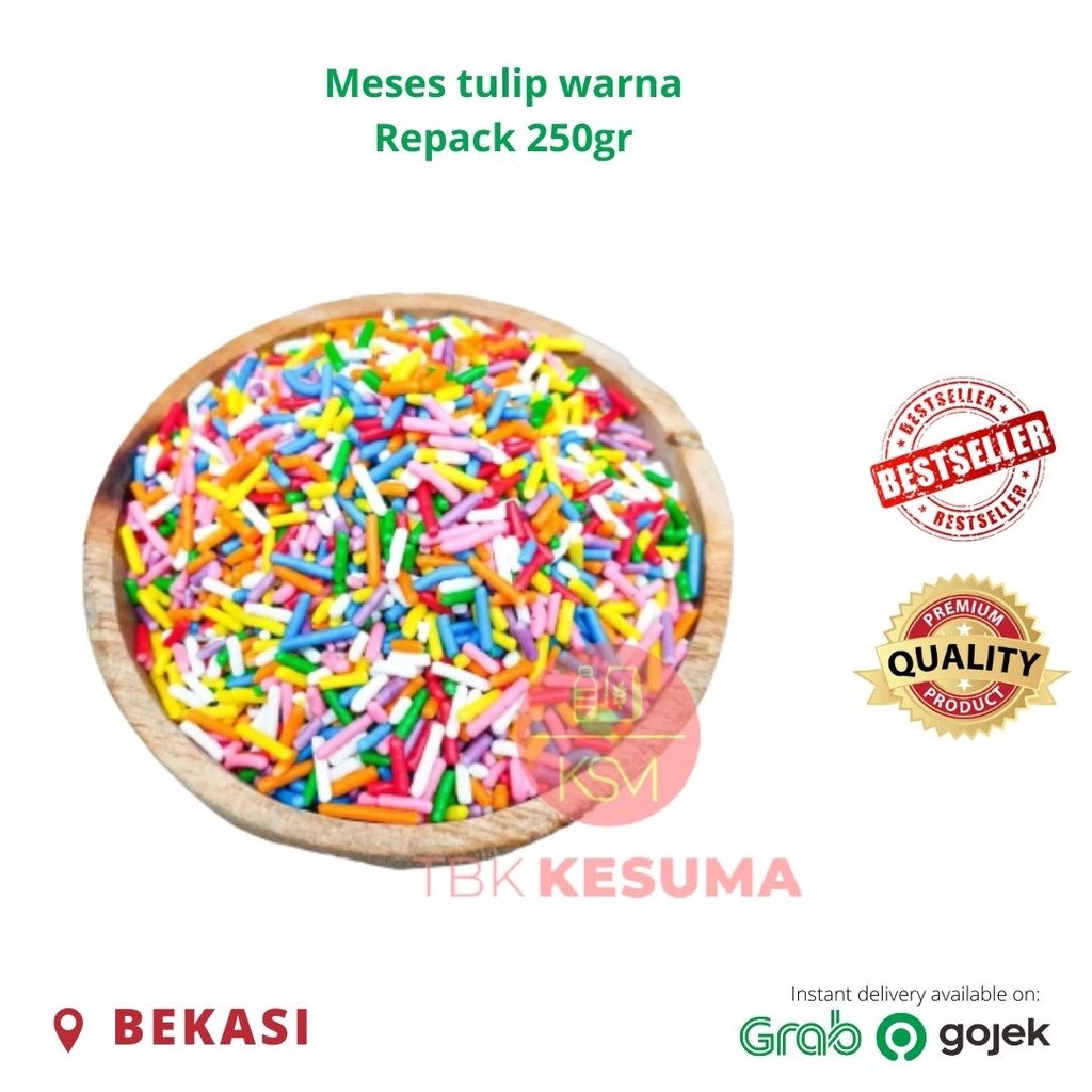 

DISKON! Meses tulip warna/ rainbow repack 250gr