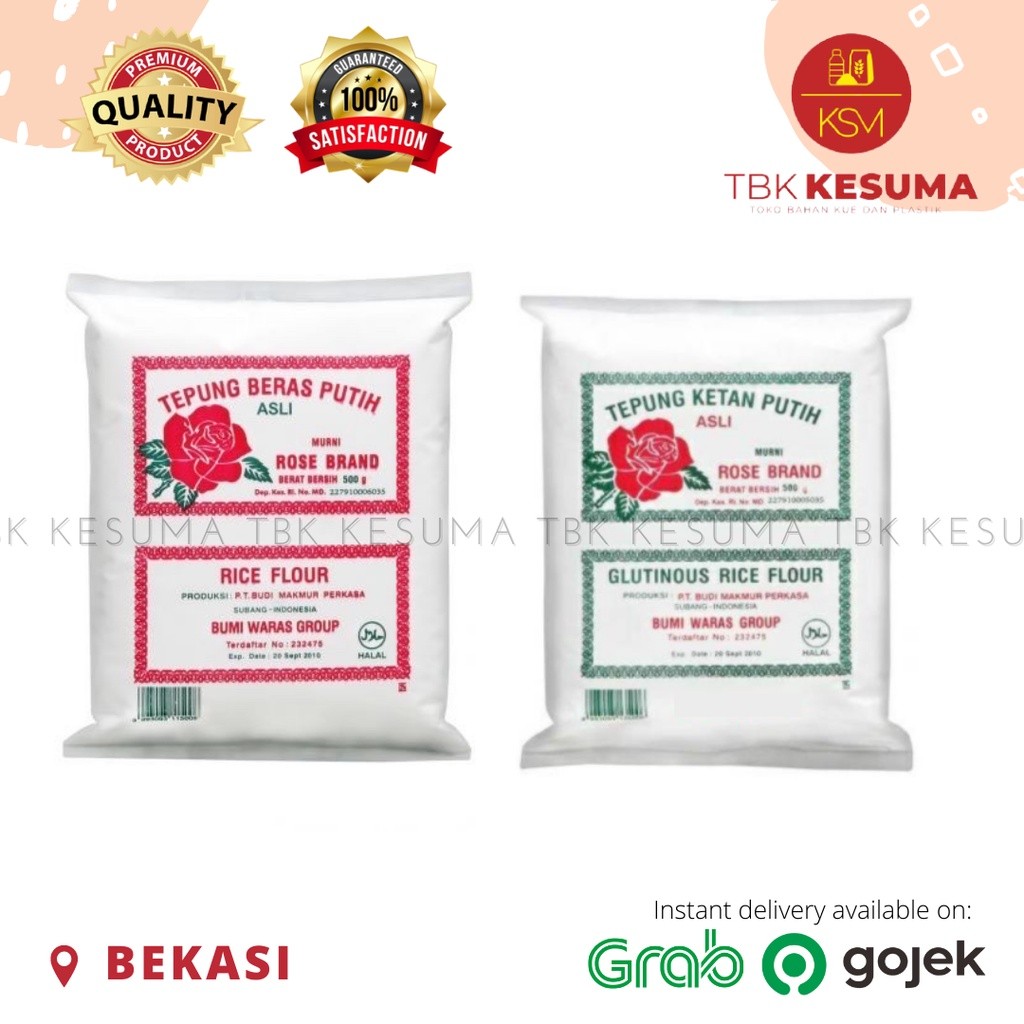 

Tepung ketan putih Tepung Beras Rose brand
