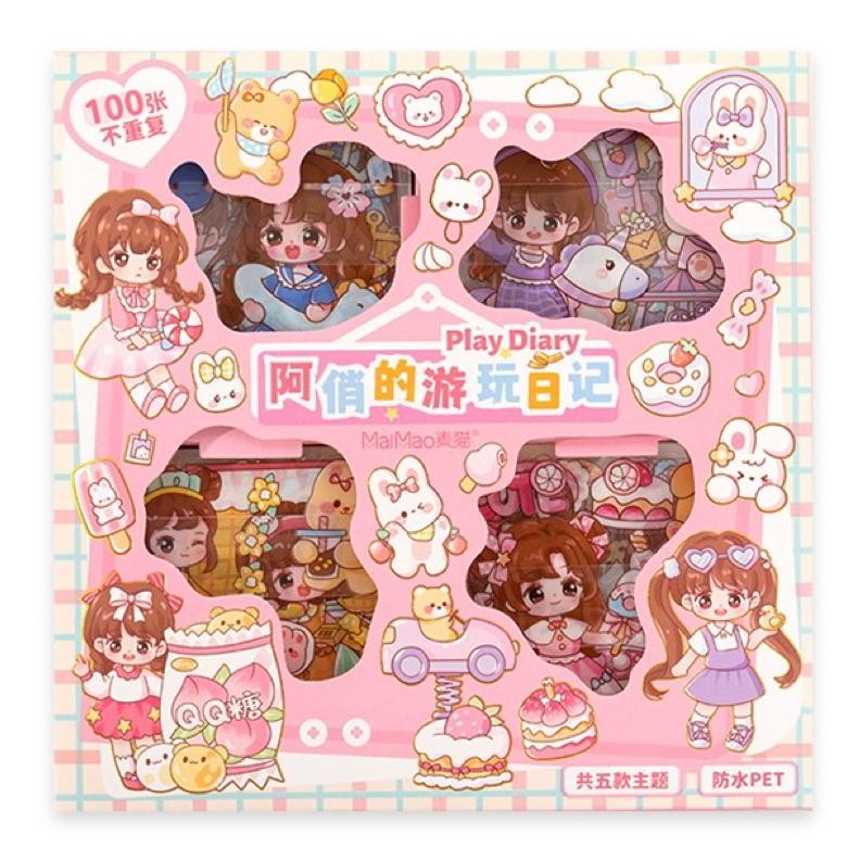 

BISACOD Stiker AQIAO Play Diary 100 Lembar Sticker Lucu Murah Grosir dal-88