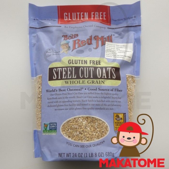 

Bob Red Mill Gluten Free Steel cut oats 24 oz 680gr 680 gr bobs s oat