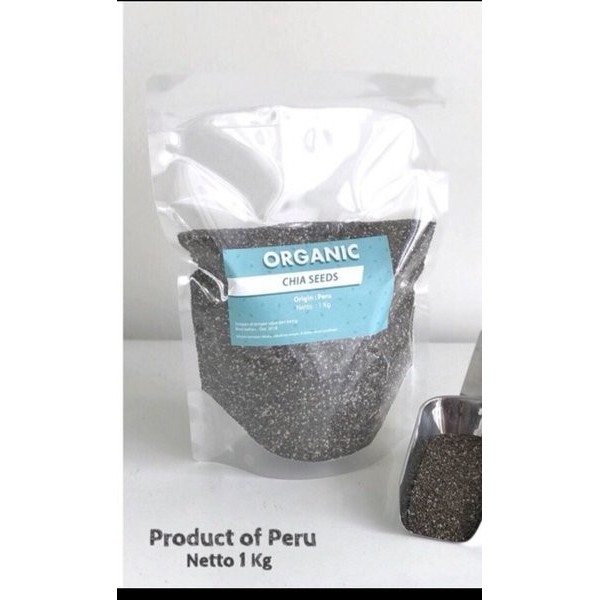 

Black Chia Seed Peru Natural Seeds sekilo Biji Cia Hitam Promo
