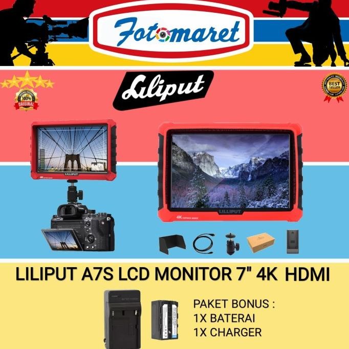 Pekan Promo Liliput A7S Lcd Monitor 7" 4K Hdmi / Liliput 7" 4K
