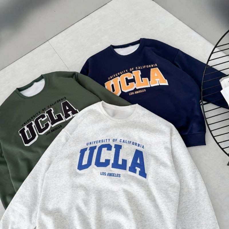 Epix Apparel Jaket Sweater Pria Wanita Big Size UCLA UNIVERSITY OF CALIFORNIA LOS ANGELES Bordir S M