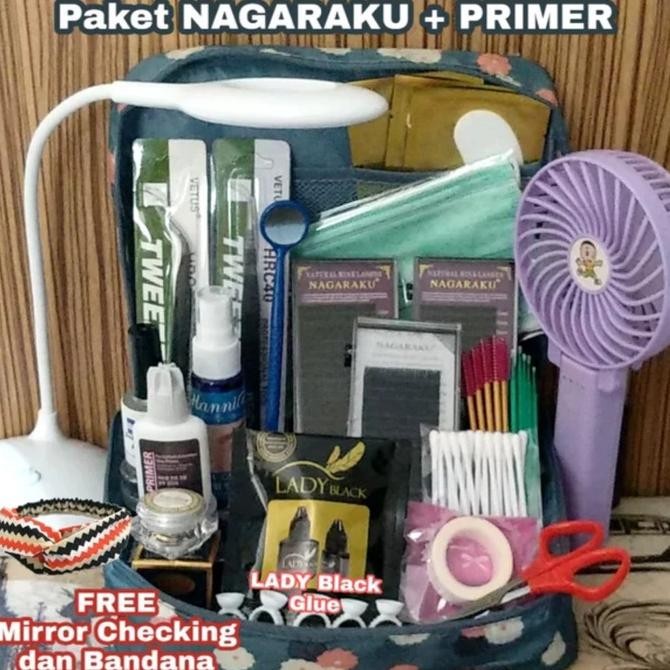 Paket Eyelash Extension Nagaraku + Primer