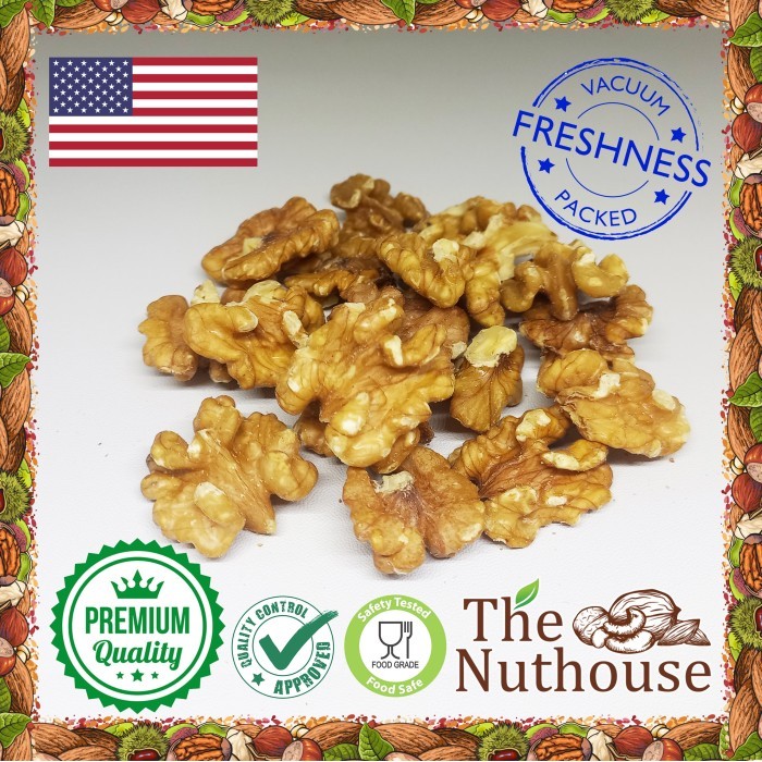 

Terlaris 250gr Walnut Light Halves and Pieces 90 RAW / Mentah Kacang SALE