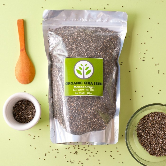 

Terlaris Organic Chia Seeds 250gr / Organic Black Chia Seed 250 gram SALE