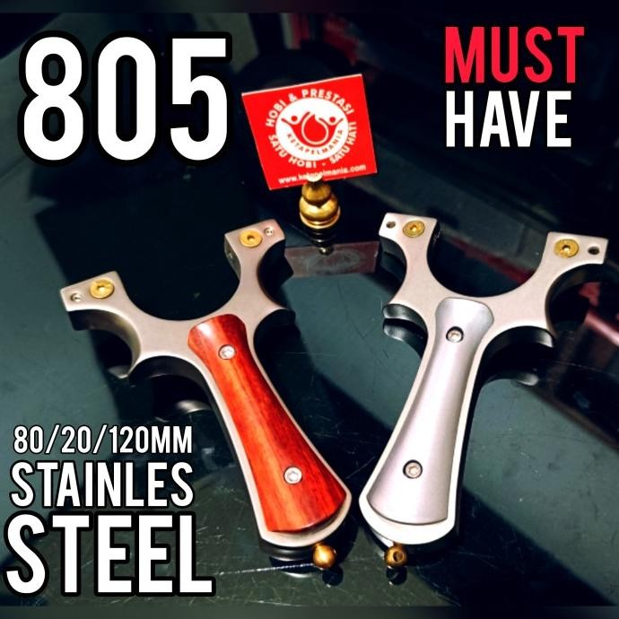 Ketapel Slingshot Stainless Steel : 805  Ready