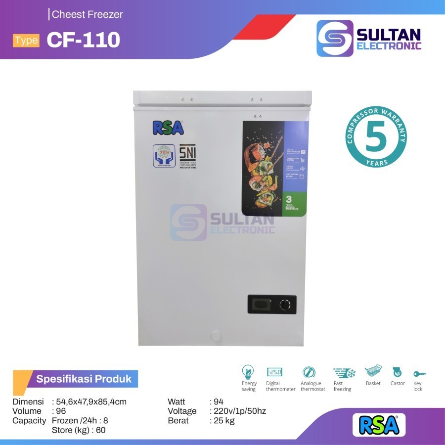 Chest Freezer RSA CF 110 / CF - 110 / CF110