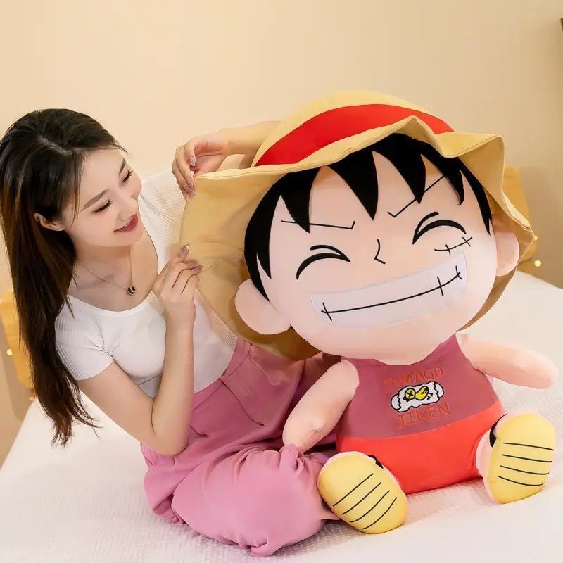 murah boneka one piece monkey d luffy chopper boneka anime one piece ukuran jumbo 50cm premium