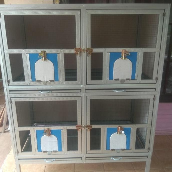 Kandang Macan Merpati Balap / Hias 4 Pintu [ Po ]