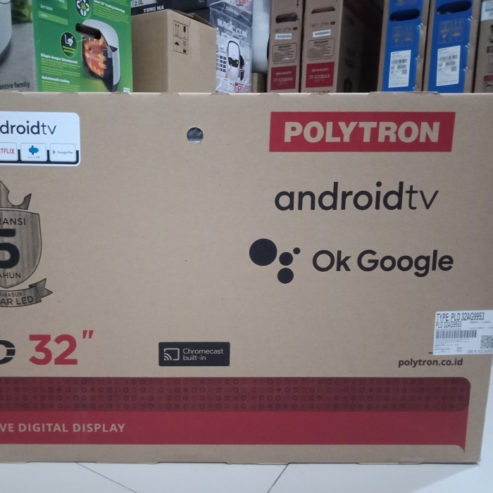 Toko Bakia -- TV LED POLYTRON 32 INCH PLD 32AG9953 ANDROID SMART TV YOUTUBE