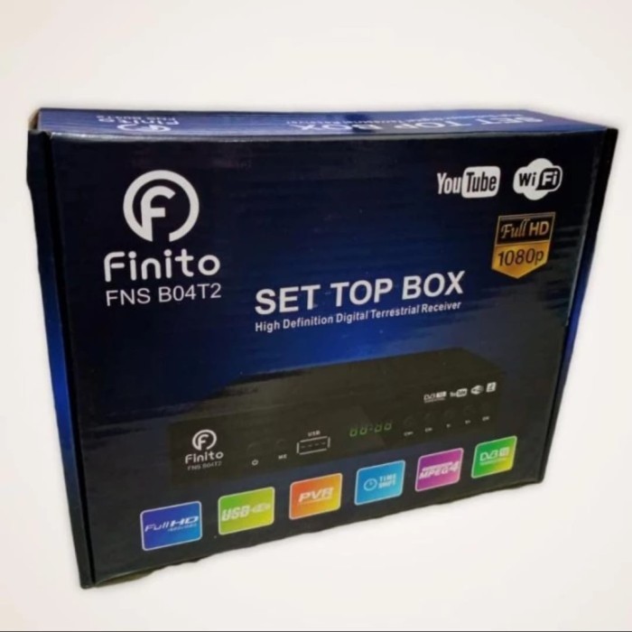 Toko Bakia -- Set Top Box TV Digital Finito FNS-B04T2 DVB T2 Analog to Digital