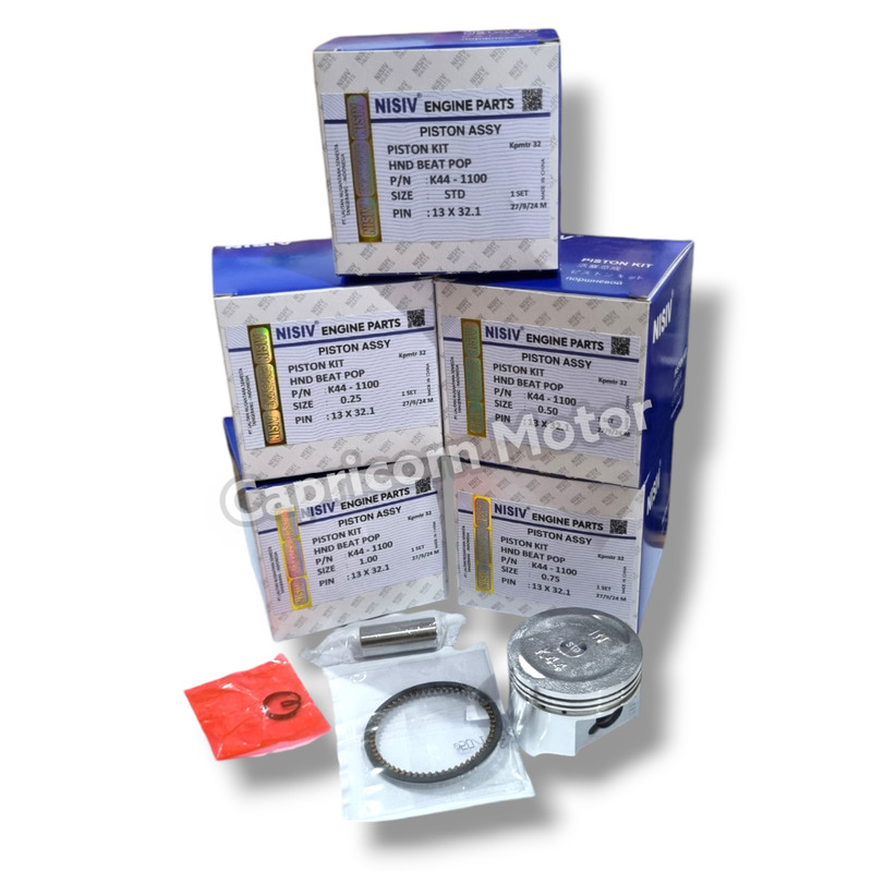 Piston Kit NEW BEAT ESP POP SCOOPY ESP 110 NISIV oversize STD 25 50 75 100