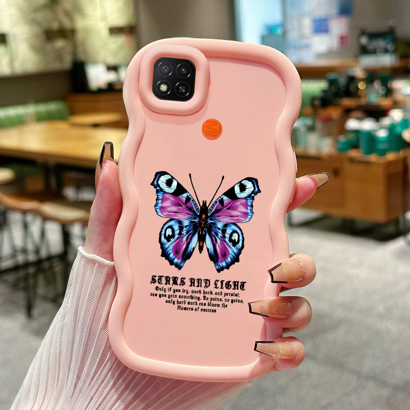 Casing Hp Untuk Xiaomi Redmi 9C NFC 10A POCO C3 C31 Case HP casing pelindung Softcase ponsel kupu-ku