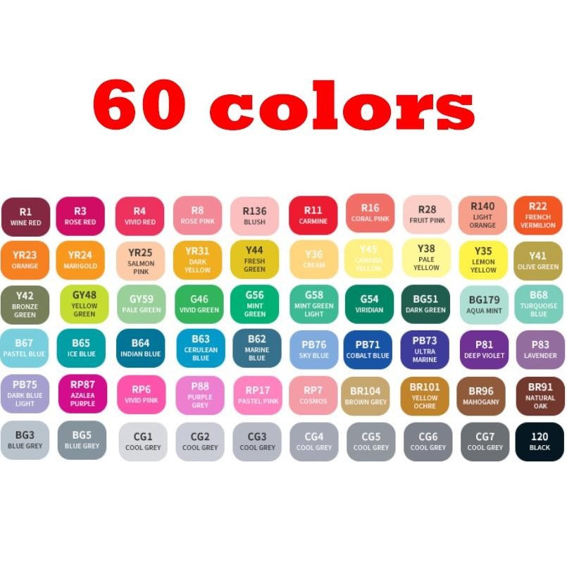 

TERMURAH TouchFive 168/120/80/60/48 Warna Sketsa Spidol Umum General Marker Set Animation Markers an-147