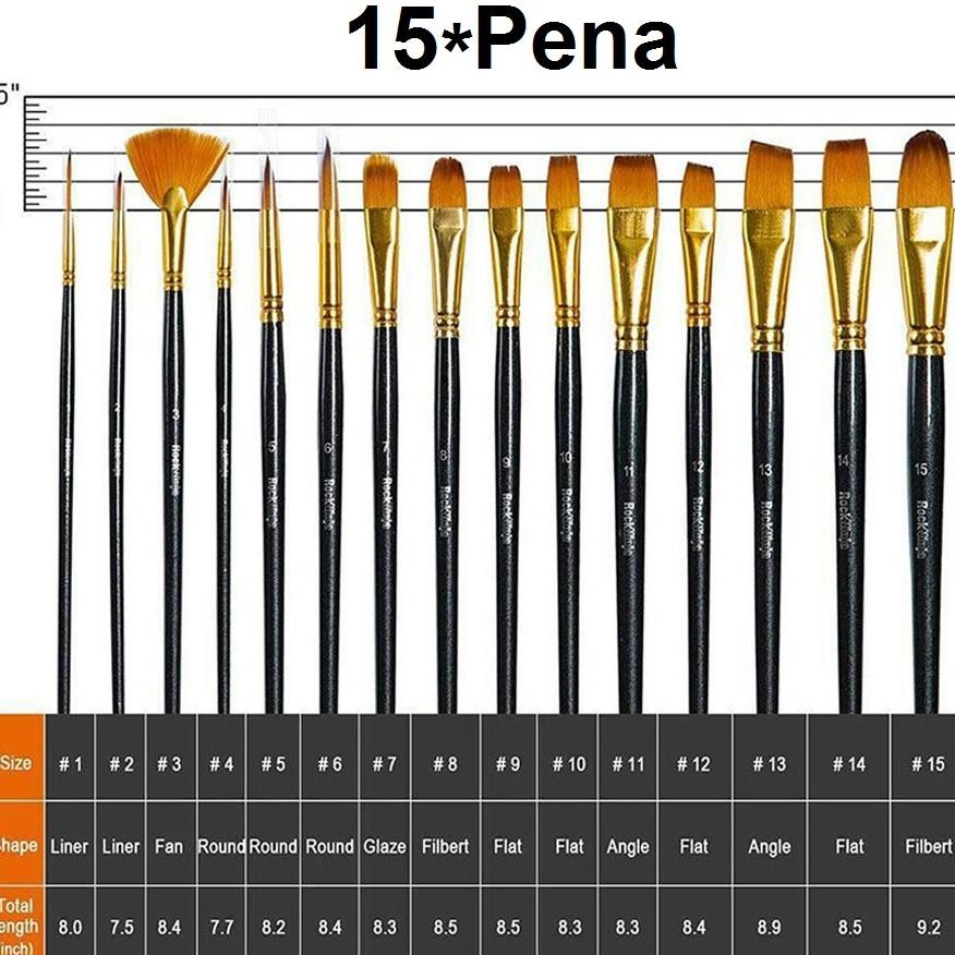 

BISA COD Art Brush Set Kuas Lukis BRS-12 SET Kuas Alat Lukis Set Lengkap Mixing Knife Murah Berkualitas jg-56