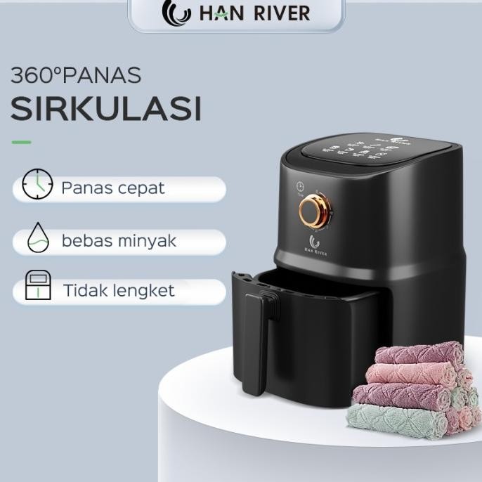 HAN RIVER Air Fryer 3.2L Low power Pink 800watt