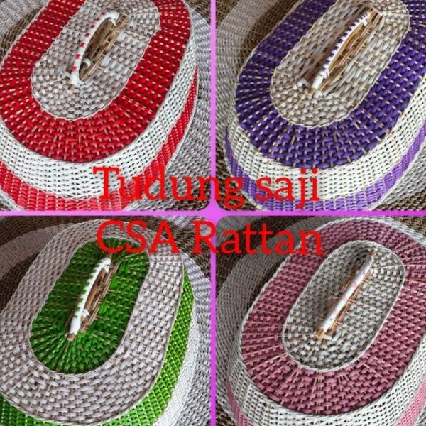 Tudung Saji Rotan Ukuran Besar Bentuk Oval