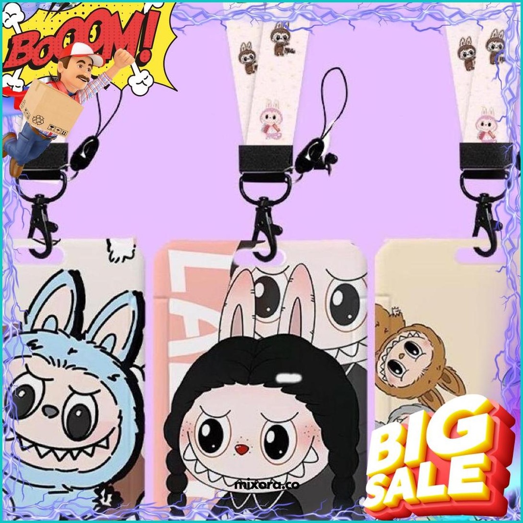 

[ Terbaru ] Lanyard Tali Gantungan Boneka Labubu & Card Holder Labubu / Name Tag Id Card / Id Card Karakter Name Tag Karakter Labubu Dengan Lanyard Tali Gantungan Labubu Promo