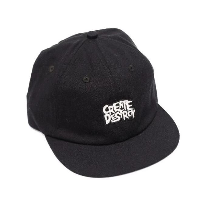 TOPI SNAPBACK Topi Visor Pendek Omidoki Hitam