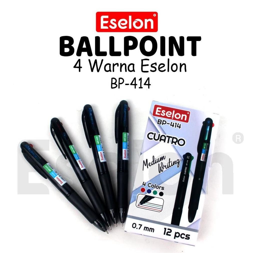 

1buah Pulpen 4 Warna Office CUATRO BP-414 / Pulpen Cetek 4 Warna