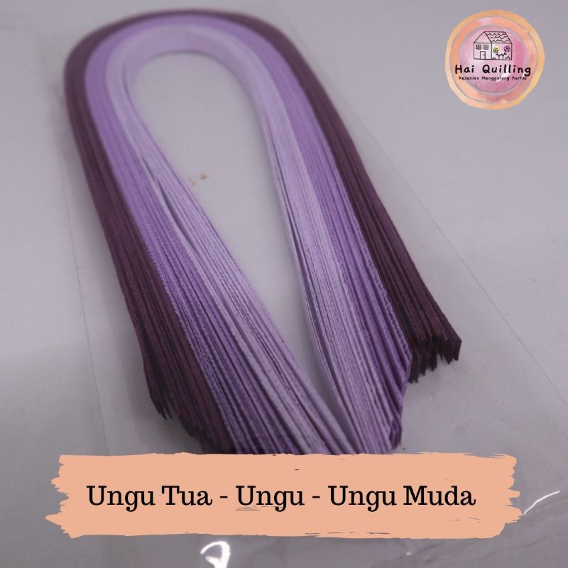 

Kertas Paper Quilling / Warna Gradasi/isi 100 lembar/29 cm/0.5 cm